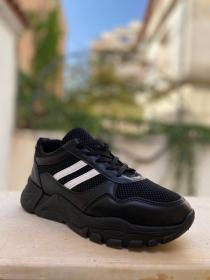 Chaussure streetwear casual confortable semelle absorbante au chocs - Noir