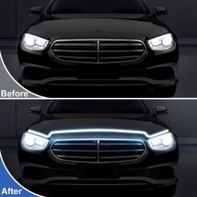 LED dynamiques Bandes lumineuses pour capot de voiture