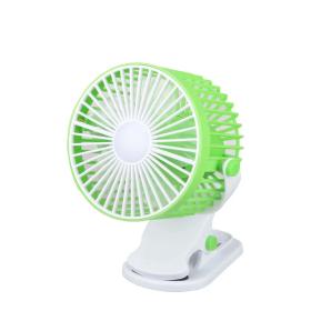 Ventilateur de bureau portable à pince réglable à 360°, rechargeable via USB