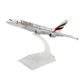 نموذج طائرة فلاي إيماريتس مصنوع من سبيكة إيرباص A6-EEJ للديكور